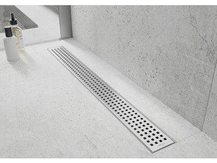 Nerezový rošt pro odtokový sprchový žlab SQUARES