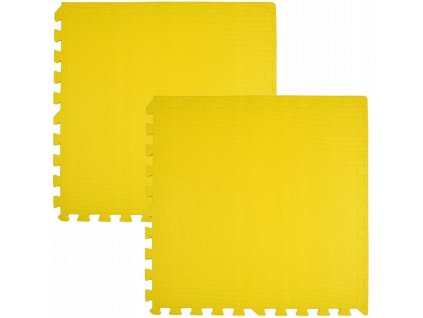 Pěnový koberec MAXI COLOR 2 ks 62x62x1 cm žlutá