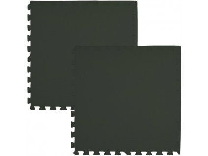 Pěnový koberec MAXI COLOR 2 ks 62x62x1 cm černá