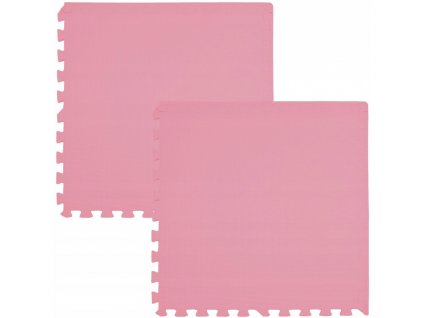 Pěnový koberec MAXI COLOR 2 ks 62x62x1 cm růžová