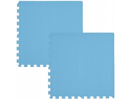 Pěnový koberec MAXI COLOR 2 ks 62x62x1 cm modrá