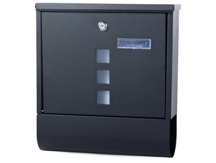 Poštovní schránka 330x305x95 mm - černá