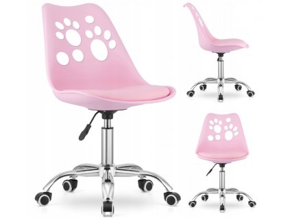 Kancelářské křeslo otočné JACK růžové