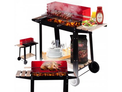 Zahradní gril na dřevěné uhlí