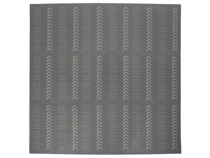 Pěnový koberec MAXI 9 ks 180x180x1 cm šedý se vzorem