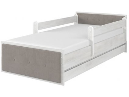 Dětská čalouněná postel norské borovice 160x80cm - hnědý