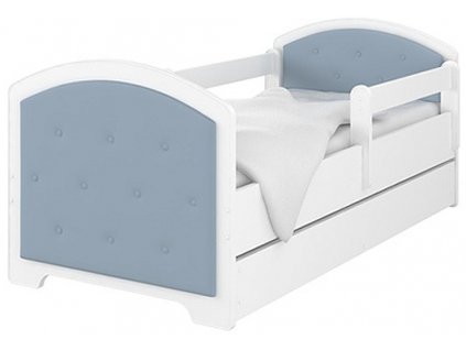 Dětská čalouněná postel LUX 180x80 cm - modrá
