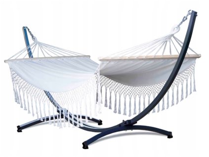 Stojan na houpací síť 350x120 cm + houpací síť 220x160 cm - nosnost 120 kg