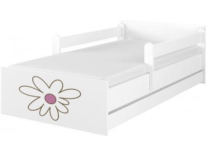 Dětská postel LUX s výřezem květ růžový 180x90cm