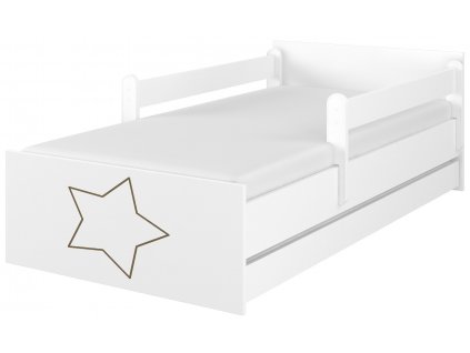 Dětská postel LUX s výřezem hvězda 180x90cm