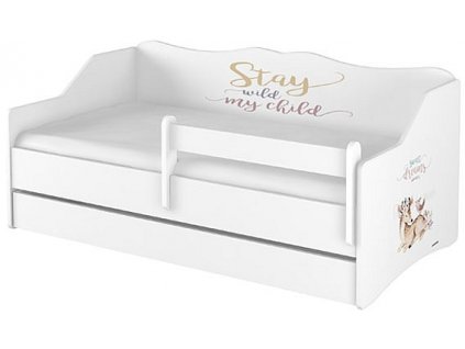 Dětská postel s výsuvnou přistýlkou lulu Sweet Dremas bílá 160x80cm