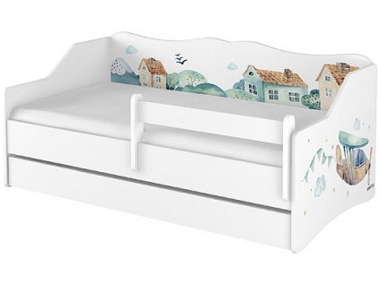 Dětská postel s výsuvnou přistýlkou lulu Sweet Dreams bílá 160x80cm