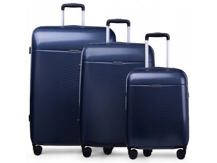 Cestovní Kufr VOYAGER - Tmavě Modrý