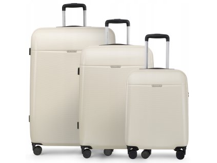 Cestovní Kufr VOYAGER - Krémový