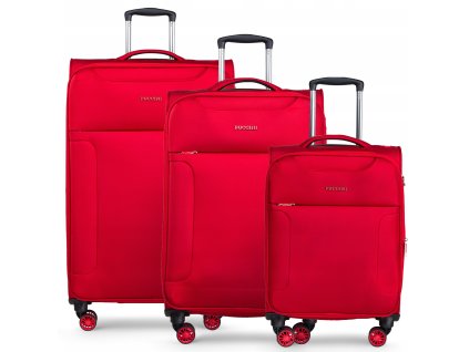 Cestovní Kufr PERUGIA - Červený