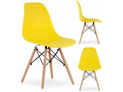 Designová židle MASSIMO žlutá