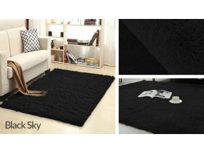 Plyšový koberec - Black Sky