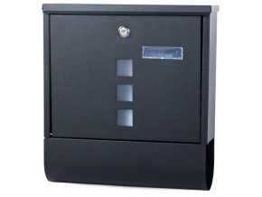 Poštovní schránka 330x305x95 mm - černá