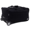 Cestovní taška na kolečkách Adour 80 x 41 x 40 cm - Černá