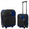 Kabinový Cestovní Kufr VER - Černý-Tmavě Modrý