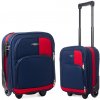 Kabinový Cestovní Kufr VER - Tmavě Modrý-Červený