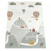 Skládací oboustranná pěnová podložka 180x120 cm městečko+hory1