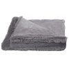 Hustá huňatá deka, oboustranný přehoz, 160x200 cm, grafitová8