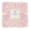 Hustá huňatá deka, oboustranný přehoz, 220x240 cm, světle růžová1