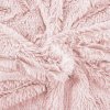 Hustá huňatá deka, oboustranný přehoz, 200x220 cm, světle růžová6