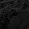 Hustá huňatá deka, oboustranný přehoz, 200x220 cm, černá3