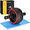 Kruh na cvičení břišních svalů AB WHEEL XL červený