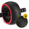 Kruh na cvičení břišních svalů AB WHEEL XL červený