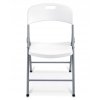 Skládací zahradní židle 4 ks – bílé