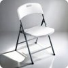 Skládací zahradní židle 4 ks – bílé