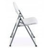 Skládací zahradní židle 4 ks – bílé