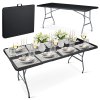 Skládací cateringový stůl 180 cm – černý