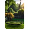 Závěsná houpačka BOCIANÍ HNÍZDO 100 cm – černá