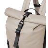 Městský voděodolný batoh Roll-Top s kapsou na notebook – Světle Béžový