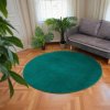 Kusový kulatý koberec RABBIT 3D - Zelený - imitace králičí kožešiny