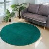 Kusový kulatý koberec RABBIT 3D - Zelený - imitace králičí kožešiny