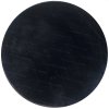 Kusový kulatý koberec RABBIT 3D - Černý - imitace králičí kožešiny
