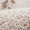 Shaggy kulatý koberec ALPACA - Béžový