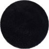 Shaggy kulatý koberec ALPACA - Černý