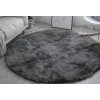 Plyšový kulatý koberec - Ombre Šedý