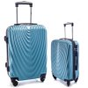 Sada cestovních kufrů - 2v1 - WAVE - Blankytný