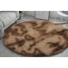 Plyšový kulatý koberec - Ombre CoffeeSchowek03 divio