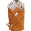 Oboustranná zavinovačka pro miminka MINKY 80x80 cm, vzor 729
