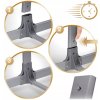 Dětská přístavná, skládací, cestovní postýlka Sleep&Go 0–5 m, 9 kg – šedá