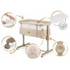 Dětská přístavná, skládací, cestovní postýlka Sleep&Go 0–5 m, 9 kg – béžová