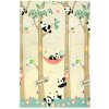 Pěnová skládací oboustranná podložka 120x180 cm panda+medvěd